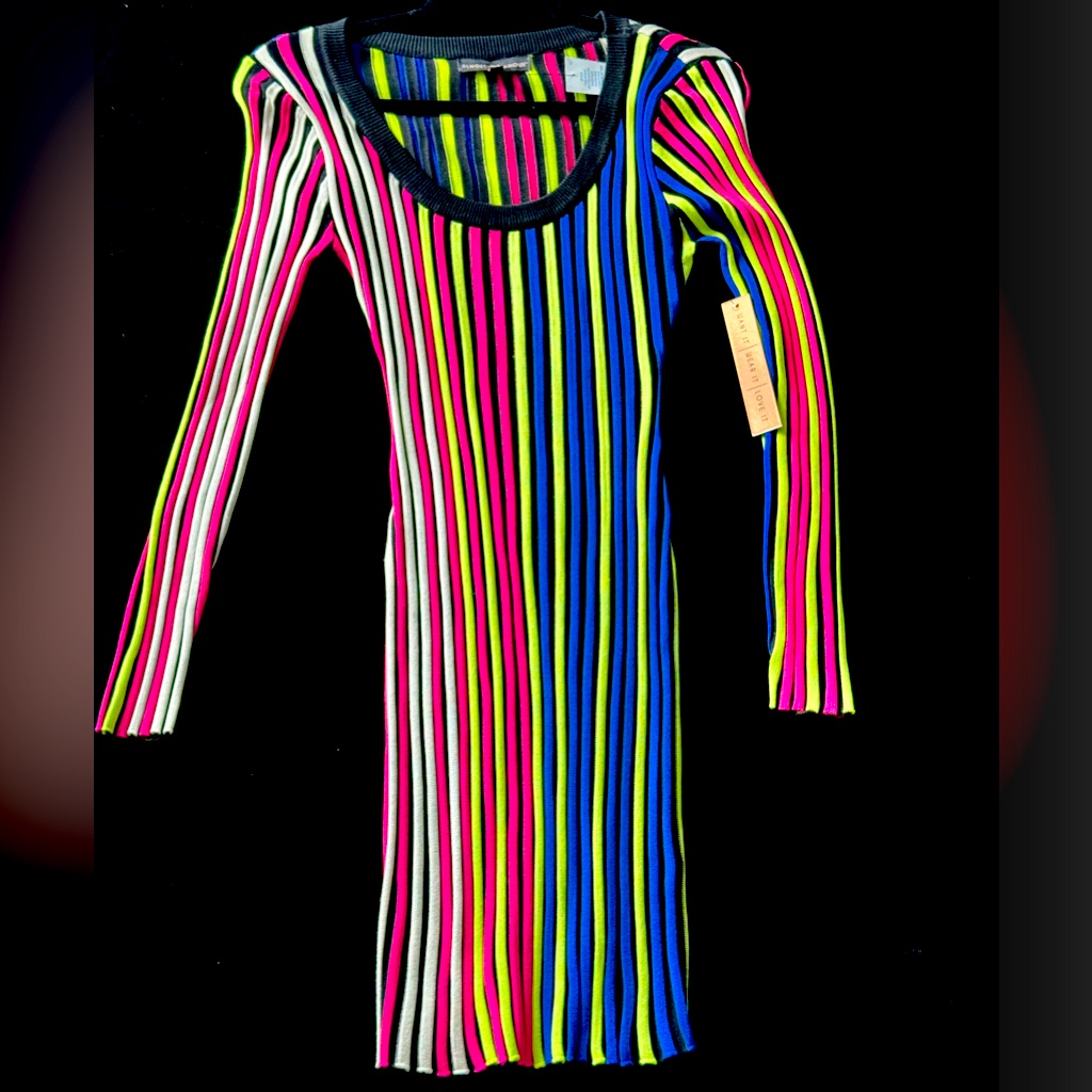Black Dress With Bright Colors